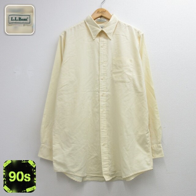 L.L.Bean 90s 半袖シャツ イエロー メンズXL相当 | 古着