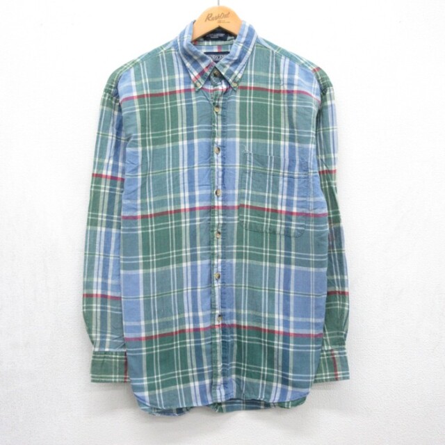 古着通販 L☆古着 LANDS'END ランズエンド 長袖 ブランド シャツ
