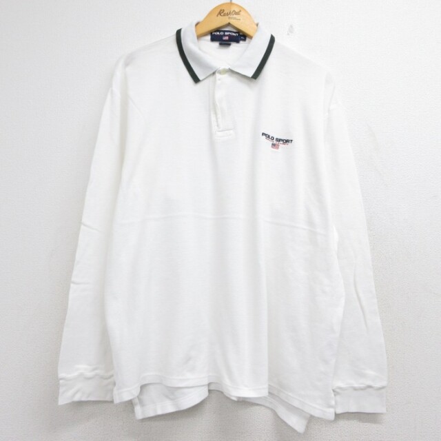 古着通販 XL☆古着 ラルフローレン POLO SPORT 長袖 ブランド ポロ