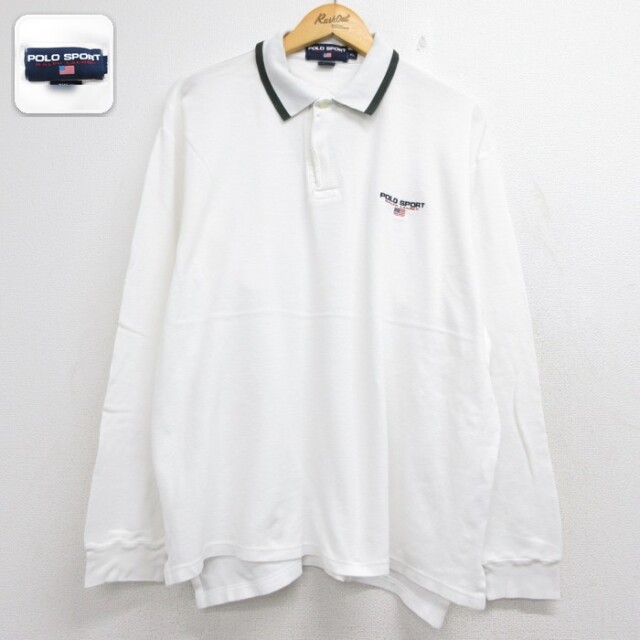 古着通販 XL☆古着 ラルフローレン POLO SPORT 長袖 ブランド ポロ