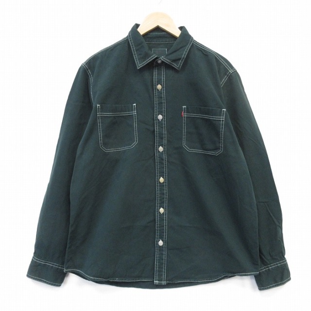 リーバイス 長袖シャツ グリーン メンズXL相当 | 古着