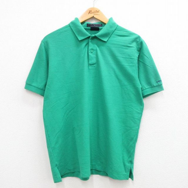【50%OFF】リーバイス 90s 半袖ポロシャツ 鹿の子 グリーン XL | 古着