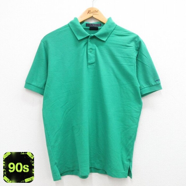 【50%OFF】リーバイス 90s 半袖ポロシャツ 鹿の子 グリーン XL | 古着