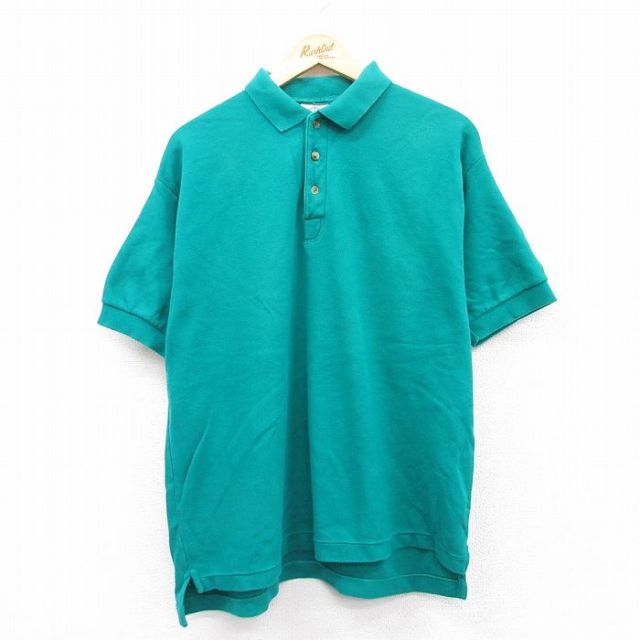 【50%OFF】ドッカーズ 90s 半袖ポロシャツ グリーン XL | 古着
