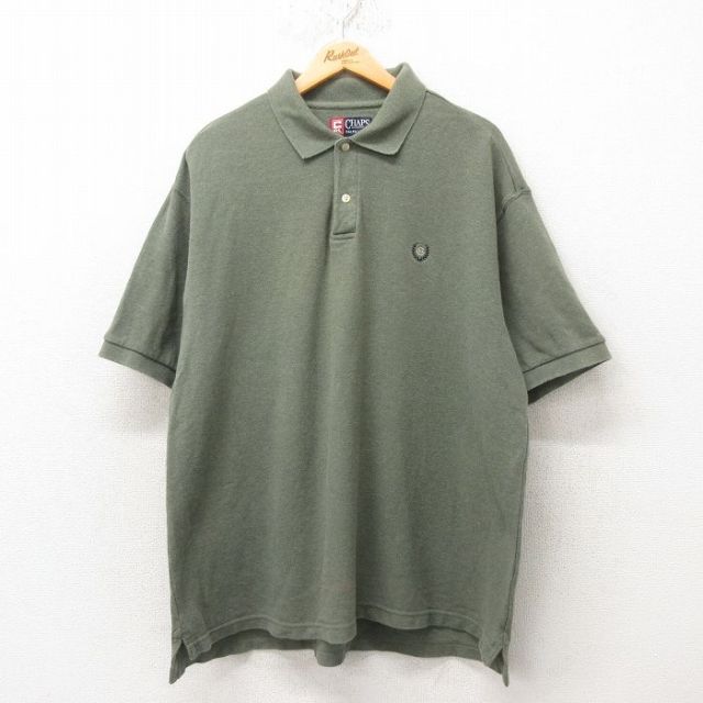 ラルフローレン 90s 半袖ポロシャツ ワンポイントロゴ グリーン XL | 古着