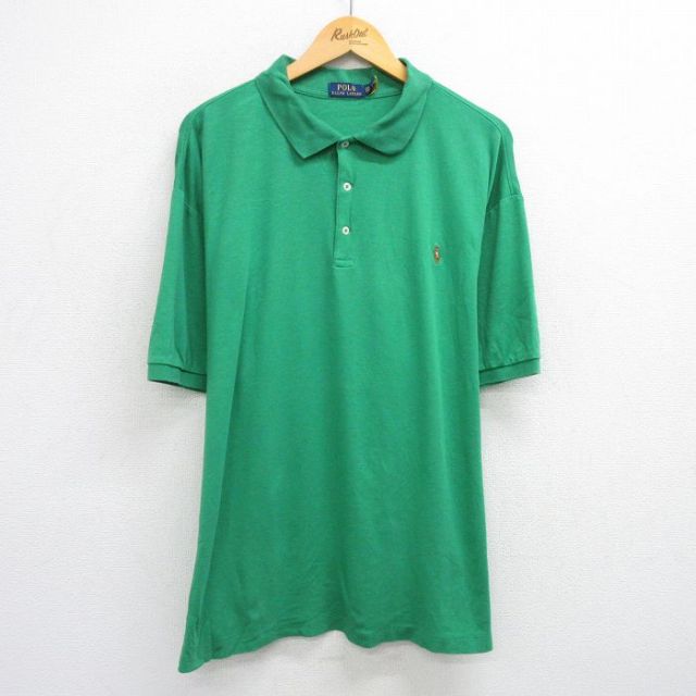 古着通販 XL☆古着 ラルフローレン 半袖 ブランド ポロ シャツ メンズ