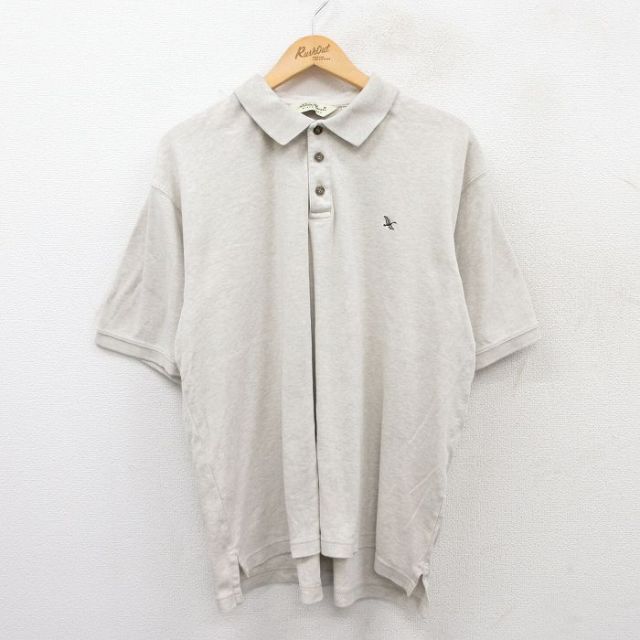 【50%OFF】エディーバウアー 00s 半袖ポロシャツ ワンポイントロゴ ベージュ XL | 古着