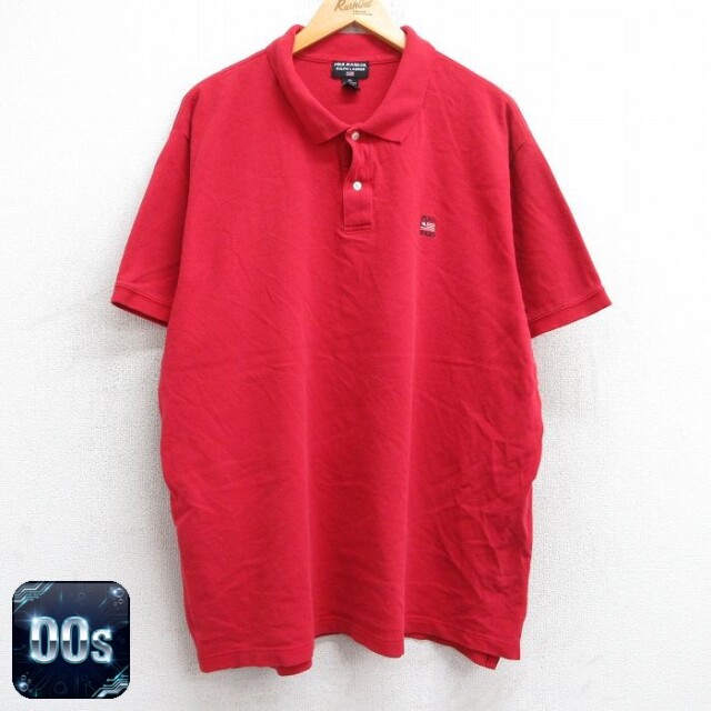 【50%OFF】ラルフローレン 00s 半袖ポロシャツ ワンポイントロゴ レッド XL | 古着