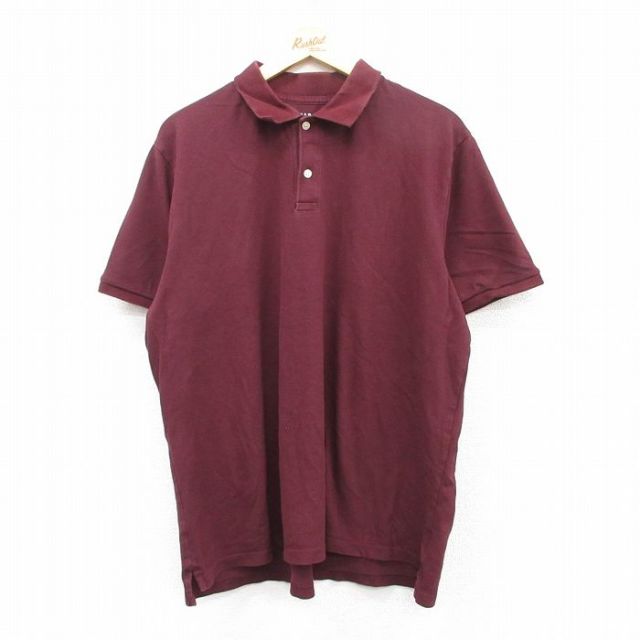 【50%OFF】ギャップ 半袖ポロシャツ バーガンディ XL | 古着