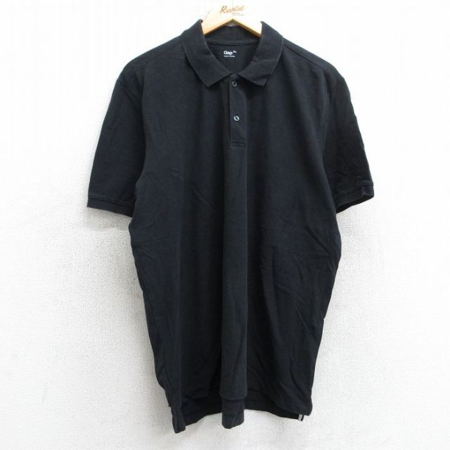 【50%OFF】ギャップ 半袖ポロシャツ ブラック XL | 古着