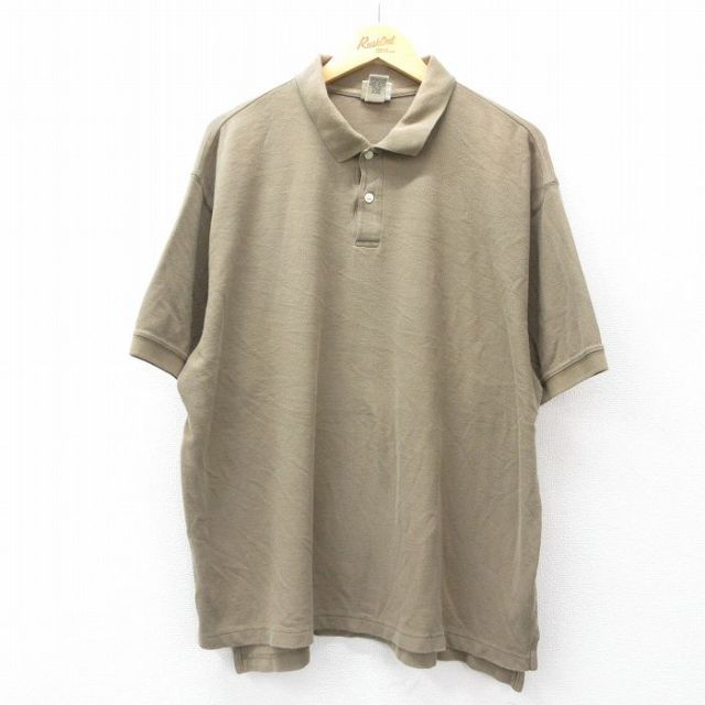 【50%OFF】エルエルビーン 00s 半袖ポロシャツ ベージュ XL | 古着