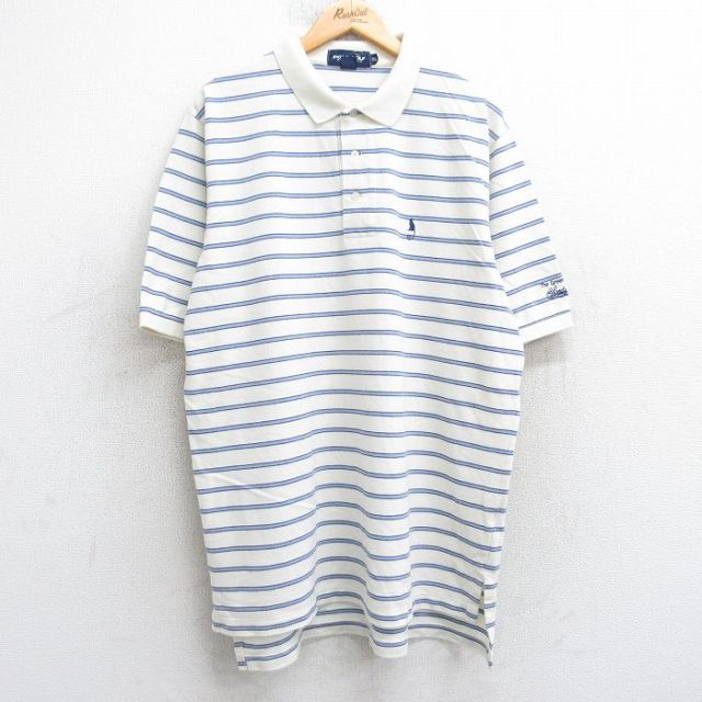 【50%OFF】ラルフローレン 90s 半袖ポロシャツ モンキー ホワイト XL | 古着
