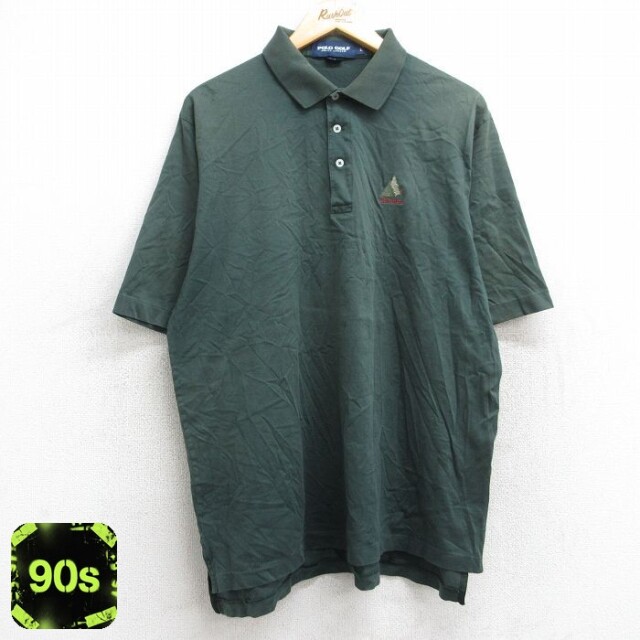 【50%OFF】ラルフローレン 90s 半袖ポロシャツ GlenArbor グリーン XL | 古着