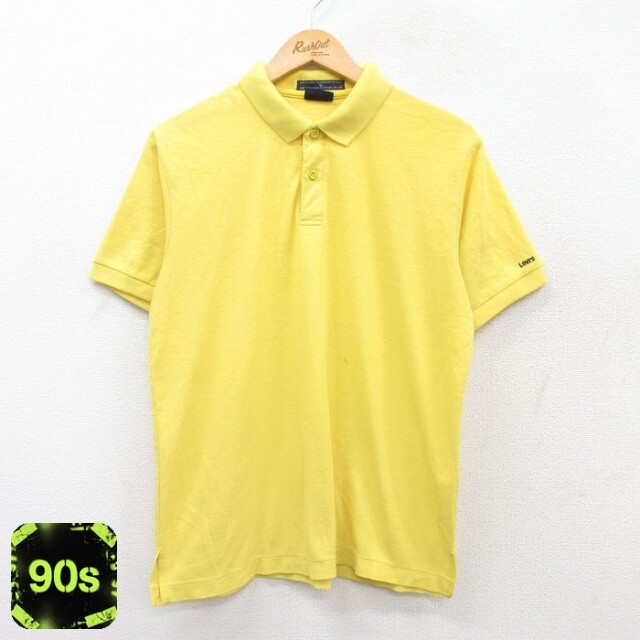 【50%OFF】リーバイス 90s 半袖ポロシャツ イエロー L | 古着