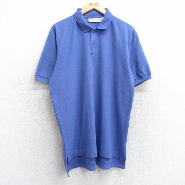 【50%OFF】リーバイス 90s 半袖ポロシャツ 鹿の子 ネイビー XL | 古着