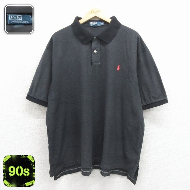【20%OFF】ラルフローレン 90s 半袖ポロシャツ ワンポイントロゴ グレー メンズXL相当 | 古着