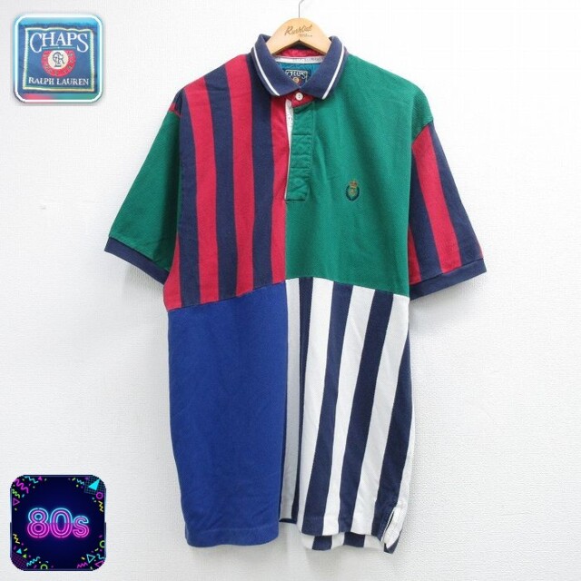 【20%OFF】ラルフローレン 80s 半袖ポロシャツ ワンポイントロゴ グリーン メンズXL相当 | 古着