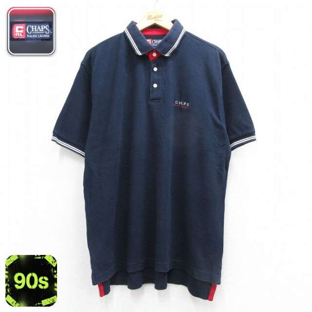 【20%OFF】ラルフローレン 90s 半袖ポロシャツ ワンポイントロゴ ネイビー メンズXL相当 | 古着