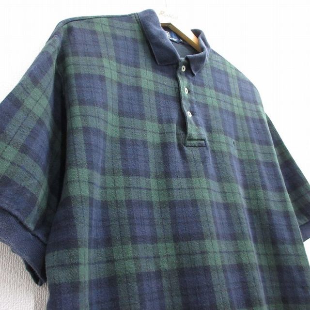古着通販 XL☆古着 ラルフローレン 半袖 ブランド ポロ シャツ メンズ