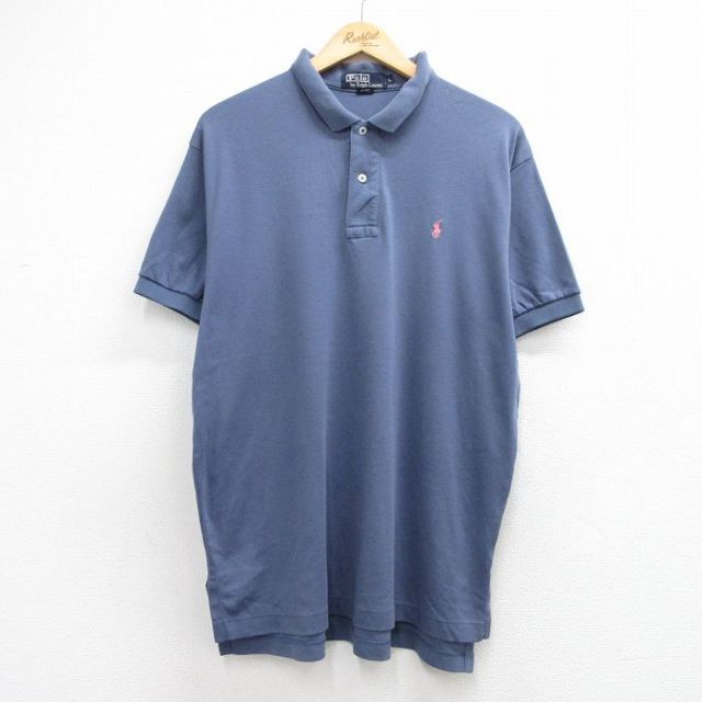 古着通販 XL☆古着 ラルフローレン 半袖 ブランド ポロ シャツ メンズ