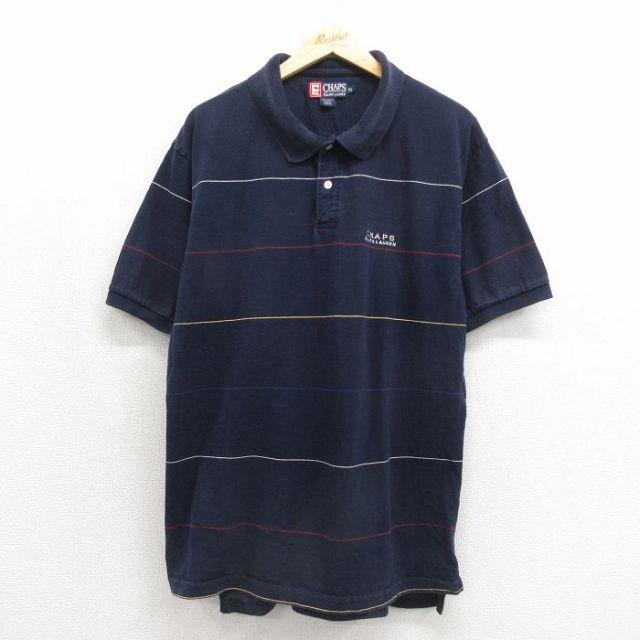古着通販 XL☆古着 ラルフローレン チャップス 半袖 ブランド ポロ