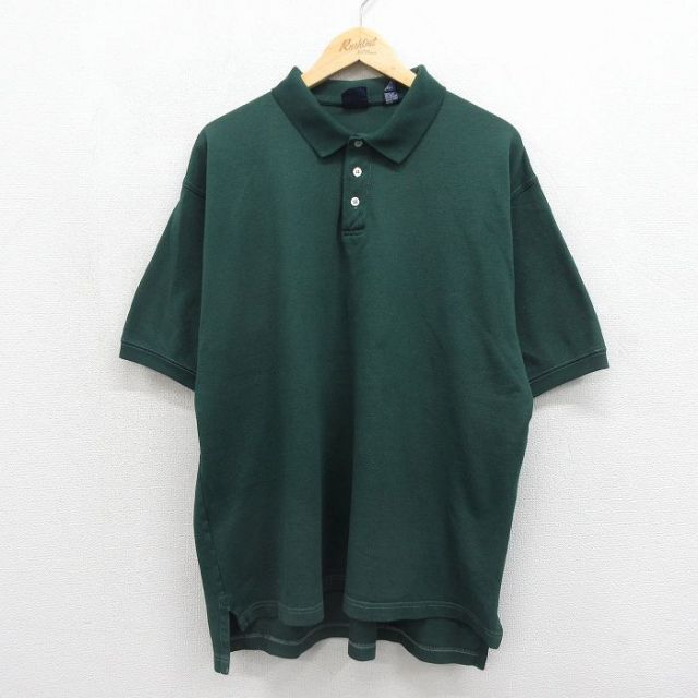 ギャップ 90s 半袖ポロシャツ 鹿の子 グリーン メンズXL相当 | 古着