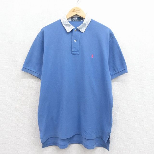 古着通販 XL☆古着 ラルフローレン 半袖 ブランド ポロ シャツ メンズ