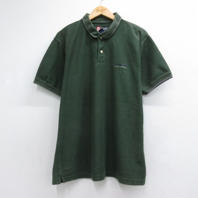 ラルフローレン 90s 半袖ポロシャツ ワンポイントロゴ グリーン メンズXL相当 | 古着