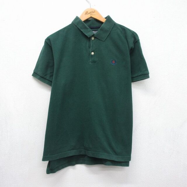 ラルフローレン 90s 半袖ポロシャツ ワンポイントロゴ グリーン メンズL相当 | 古着