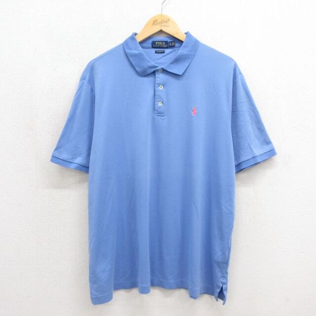 古着通販 XL☆古着 ラルフローレン 半袖 ブランド ポロ シャツ メンズ