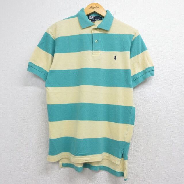 ラルフローレン 90s 半袖ポロシャツ ワンポイントロゴ イエロー メンズM相当 | 古着