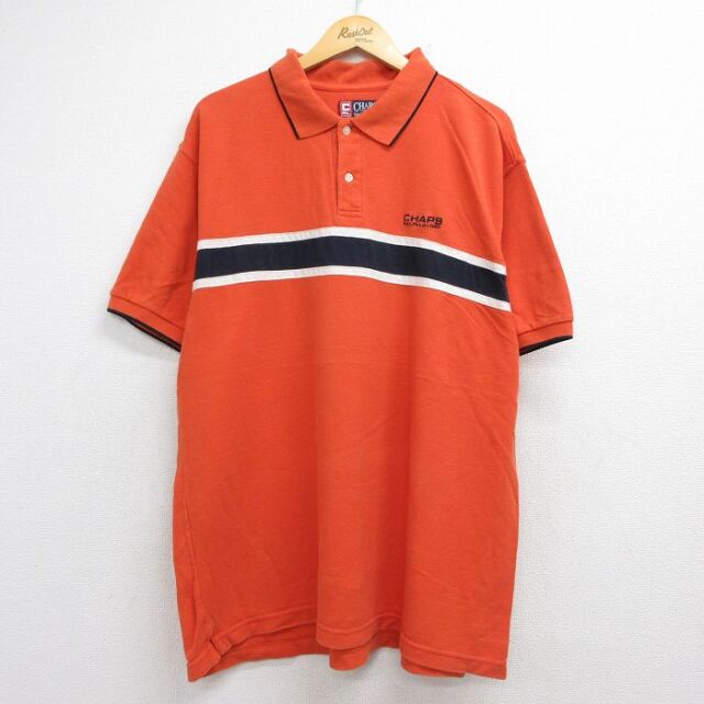 古着通販 XL☆古着 ラルフローレン チャップス 半袖 ブランド ポロ
