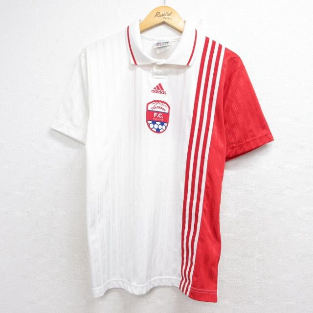 アディダス 90s 半袖ポロシャツ コロラド ホワイト メンズM相当 | 古着