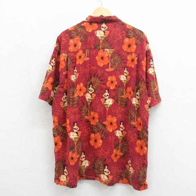 古着通販 XL☆古着 ビッグドッグス 半袖 ハワイアン シャツ メンズ 00