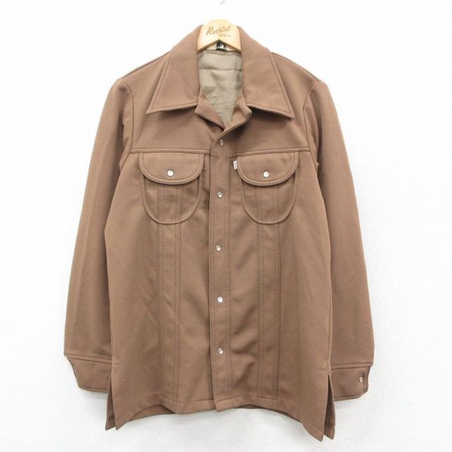 古着通販 S☆古着 FARAH 長袖 シャツ ジャケット メンズ 70年代 70s