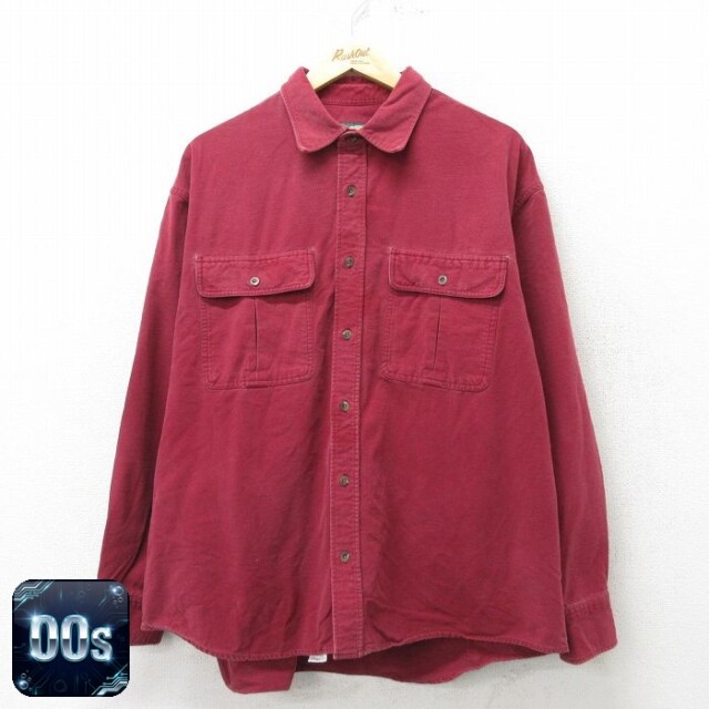 【50%OFF】カベラス 00s 長袖フランネルシャツ レッド XL | 古着