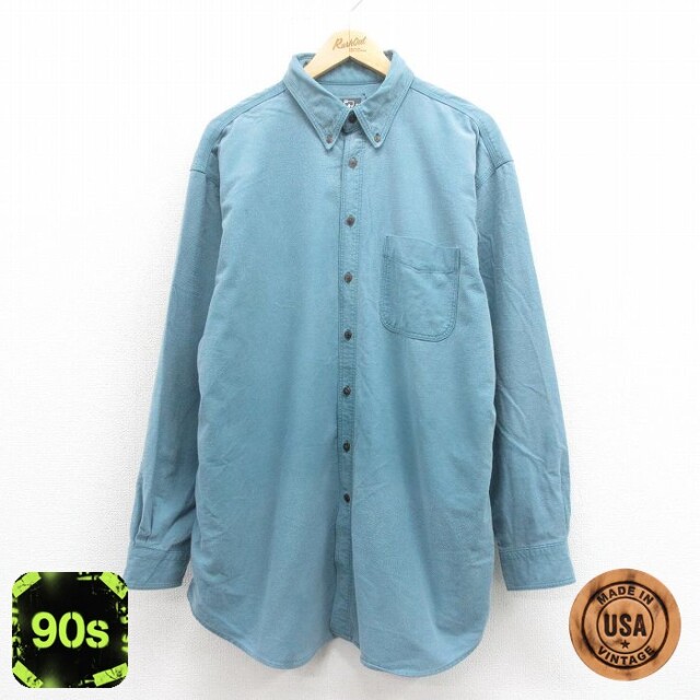 【50%OFF】ウールリッチ 90s 長袖フランネルシャツ ライトブルー XL | 古着