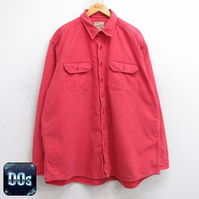 【50%OFF】ウールリッチ 00s 長袖フランネルシャツ レッド XL | 古着