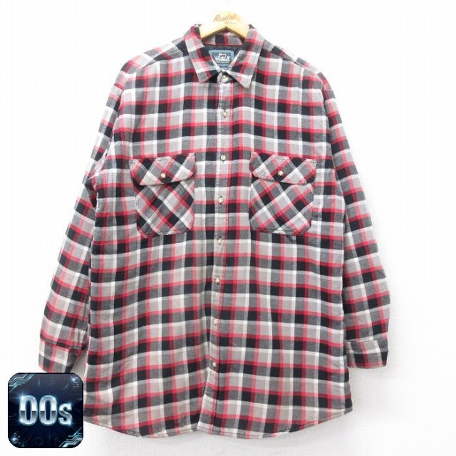 【50%OFF】ウールリッチ 00s フランネルシャツ チェック グレー XL | 古着