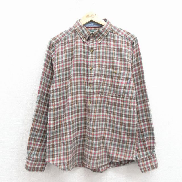 ウールリッチ 長袖フランネルシャツ チェック レッド L | 古着