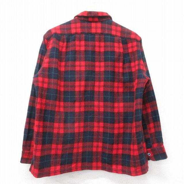 古着通販 L☆古着 ペンドルトン 長袖 ウール ボード シャツ メンズ 80