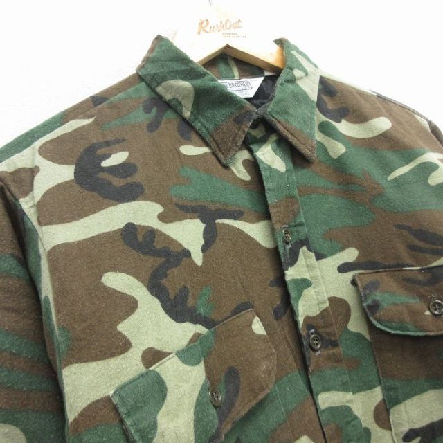 古着通販 L☆古着 ファイブブラザー 長袖 フランネル シャツ メンズ 90