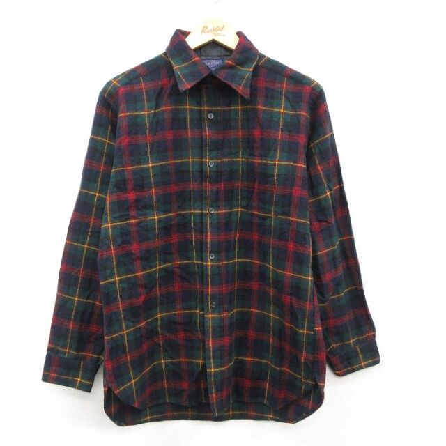 ペンドルトン 80s 長袖シャツ グリーンチェック L | 古着