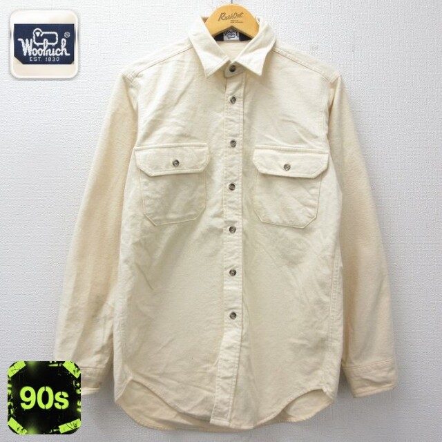 【50%OFF】ウールリッチ 90s 長袖フランネルシャツ イエロー M | 古着