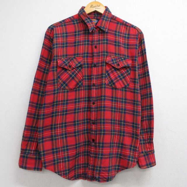 古着通販 L☆古着 ラルフローレン 長袖 ブランド フランネル シャツ