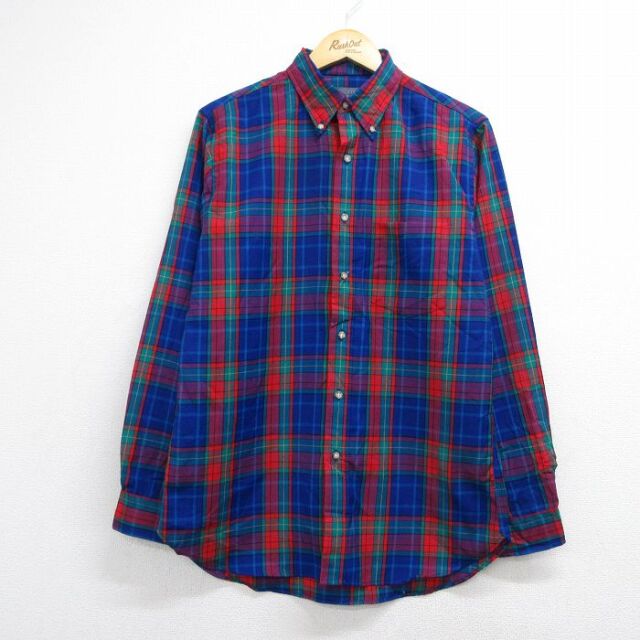 ペンドルトン 90s 長袖シャツ チェック ブルー メンズM相当 | 古着