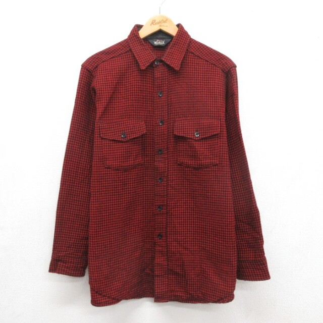 ウールリッチ 90s 長袖シャツ キルティング レッドチェック メンズXL相当 | 古着