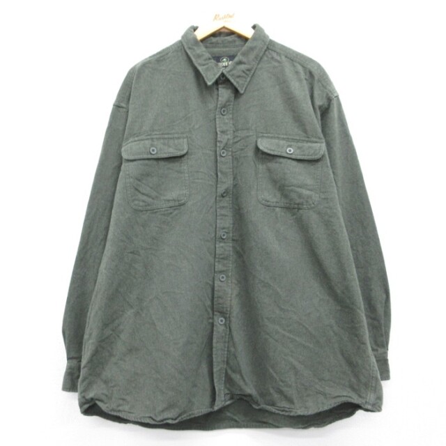 レッドヘッド 90s 長袖シャツ フランネル カーキ メンズXL相当 | 古着