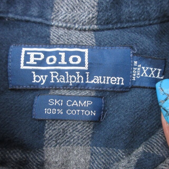 古着通販 XL☆古着 ラルフローレン Ralph Lauren 長袖 シャツ メンズ