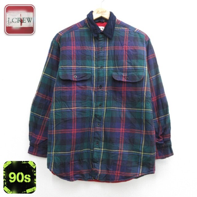 J.CREW 90s 長袖シャツ フランネル チェック メンズM相当 | 古着